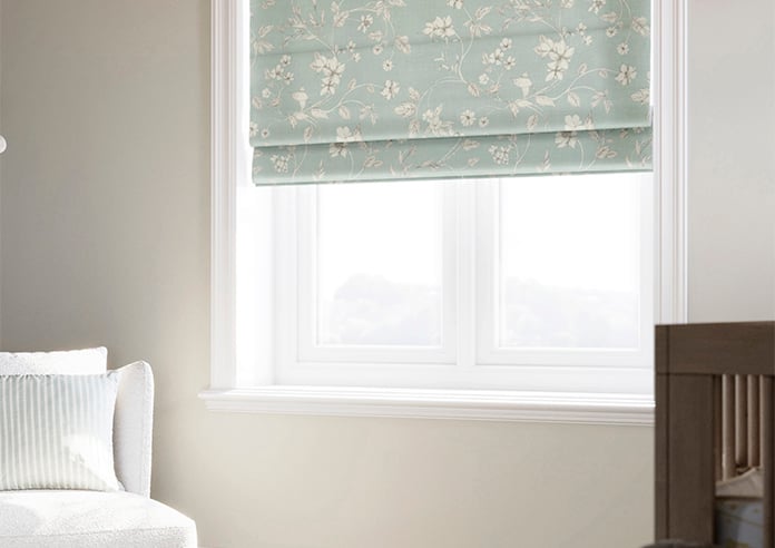 Etched Vine, Eau de Nil - Roman Blind - Image 5